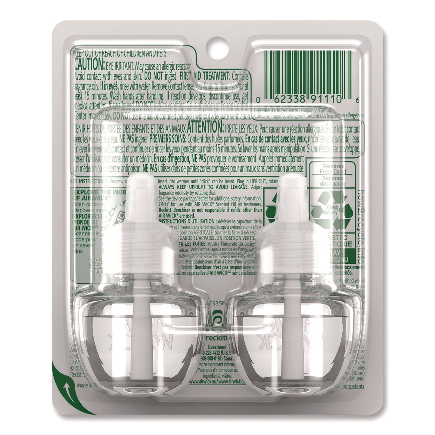 Scented Oil Refills, Paradise Retreat, 0.67 oz, 2/Pack