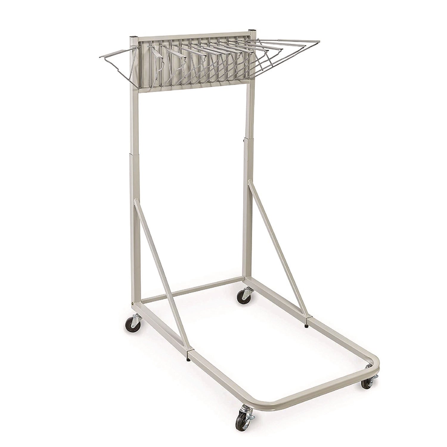 Blueprint Storage Cabinet Rolling Stand, Assorted Document Sizes Accommodated, 27" x 28.5" to 46.5" x 46" to 66", Gray