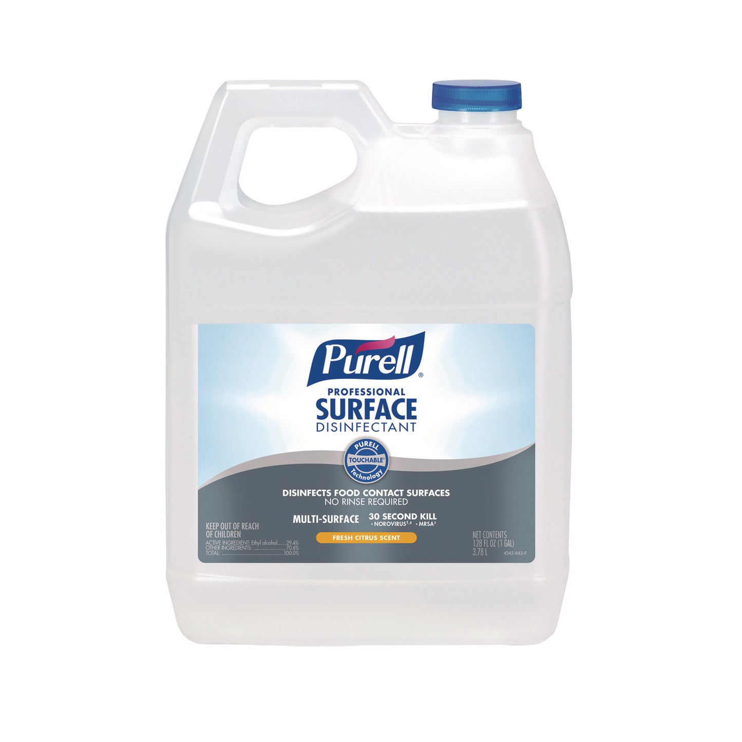 Professional Surface Disinfectant, Fresh Citrus Scent, 1 gal Bottle