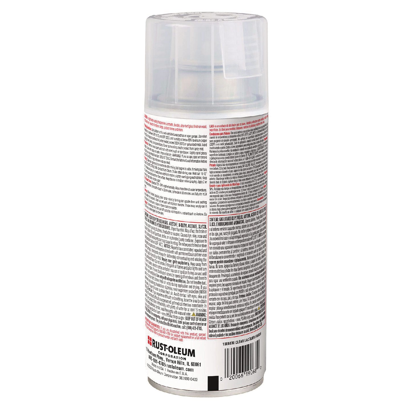Specialty Lacquer Spray Paint, Gloss Clear, 12 oz Aerosol Can
