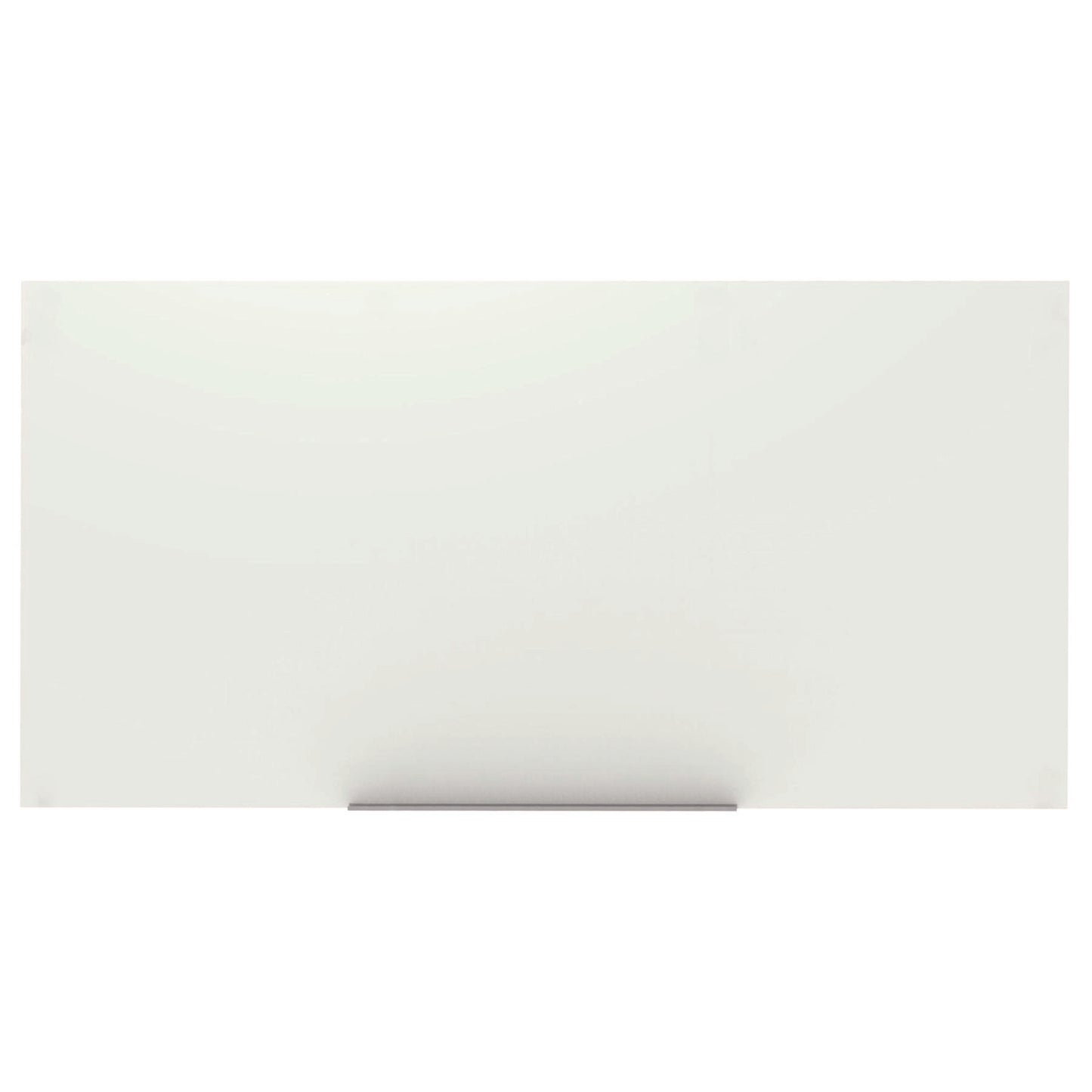 Magnetic Wall-Mounted Glass Board, 96" x 48", White Surface, Frameless