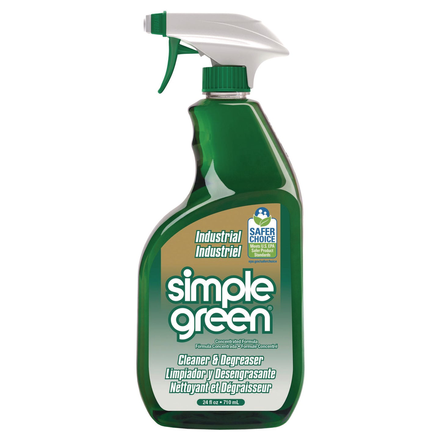 Industrial Cleaner And Degreaser, Concentrated, 24 Oz Spray Bottle