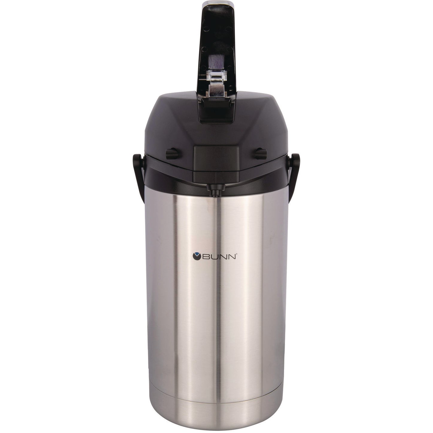 Lever Action Airpot, 101 oz, Stainless Steel/Black