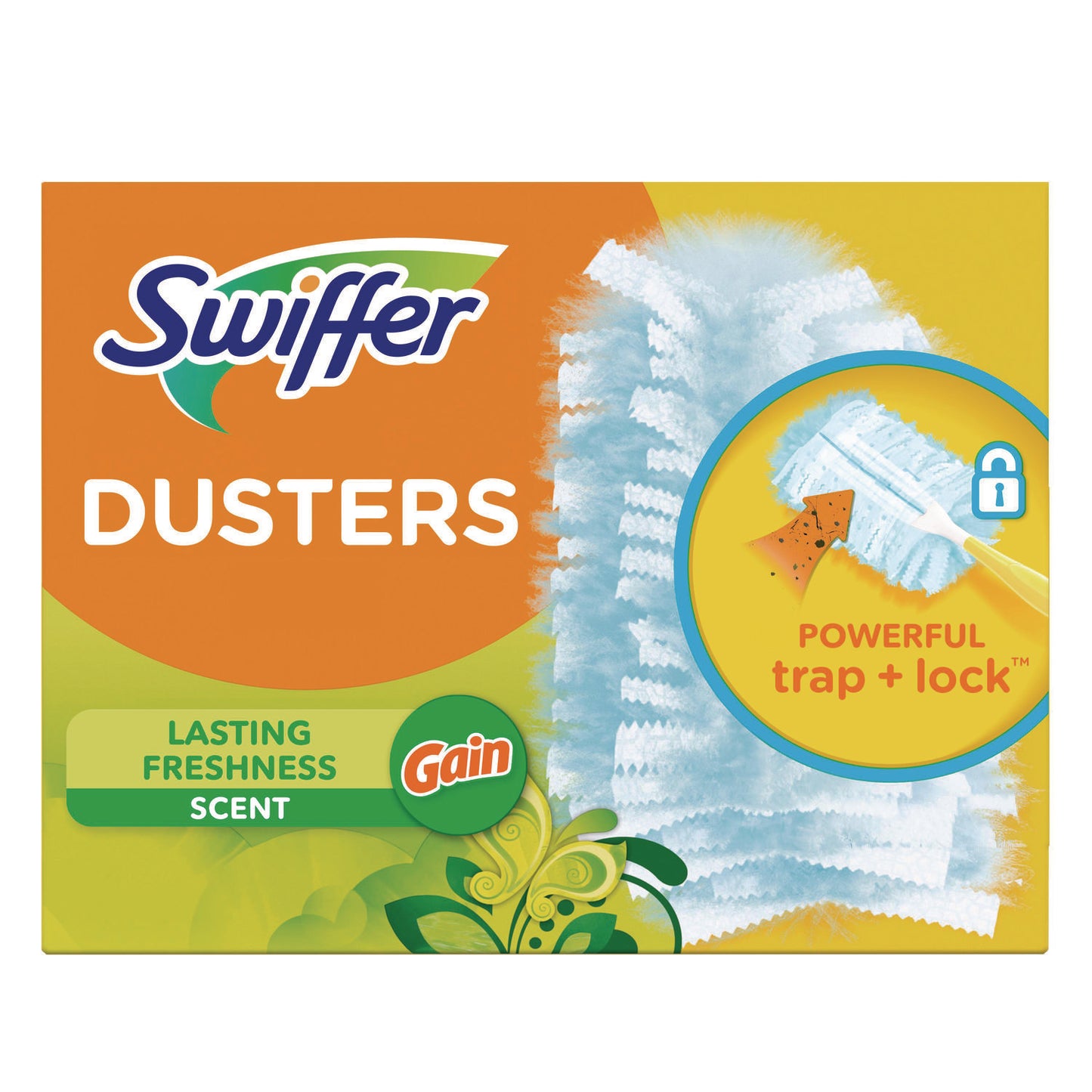Dusters Refill, Dust Lock Fiber, Gain Original Scent, Blue, 18/Pack