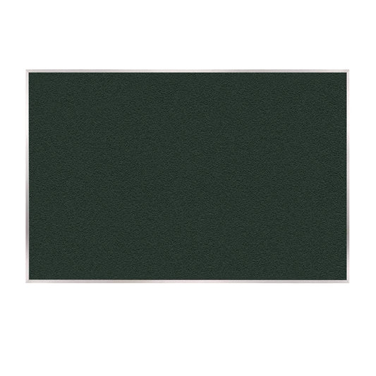 Vinyl Bulletin Board with Aluminum Frame, 87.91" x 48.5", Ebony Surface, Satin Aluminum Frame