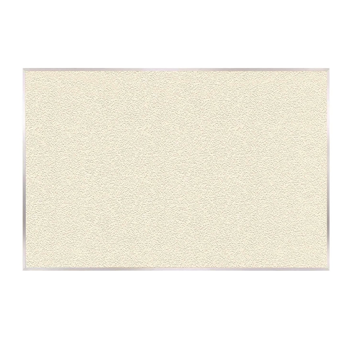 Vinyl Bulletin Board with Aluminum Frame, 87.91" x 48.5", Ivory Surface, Satin Aluminum Frame