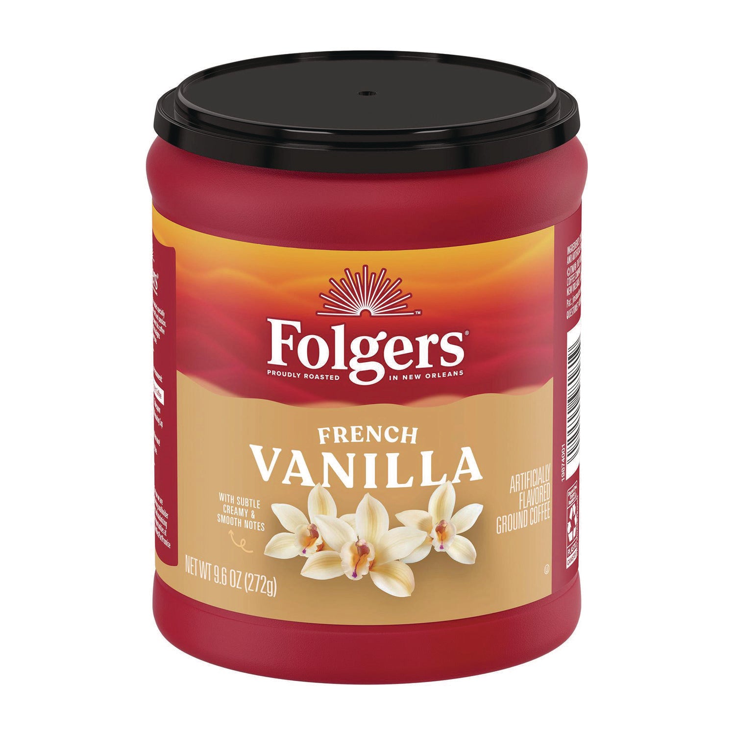 French Vanilla Ground Coffee, 9.6 oz Can