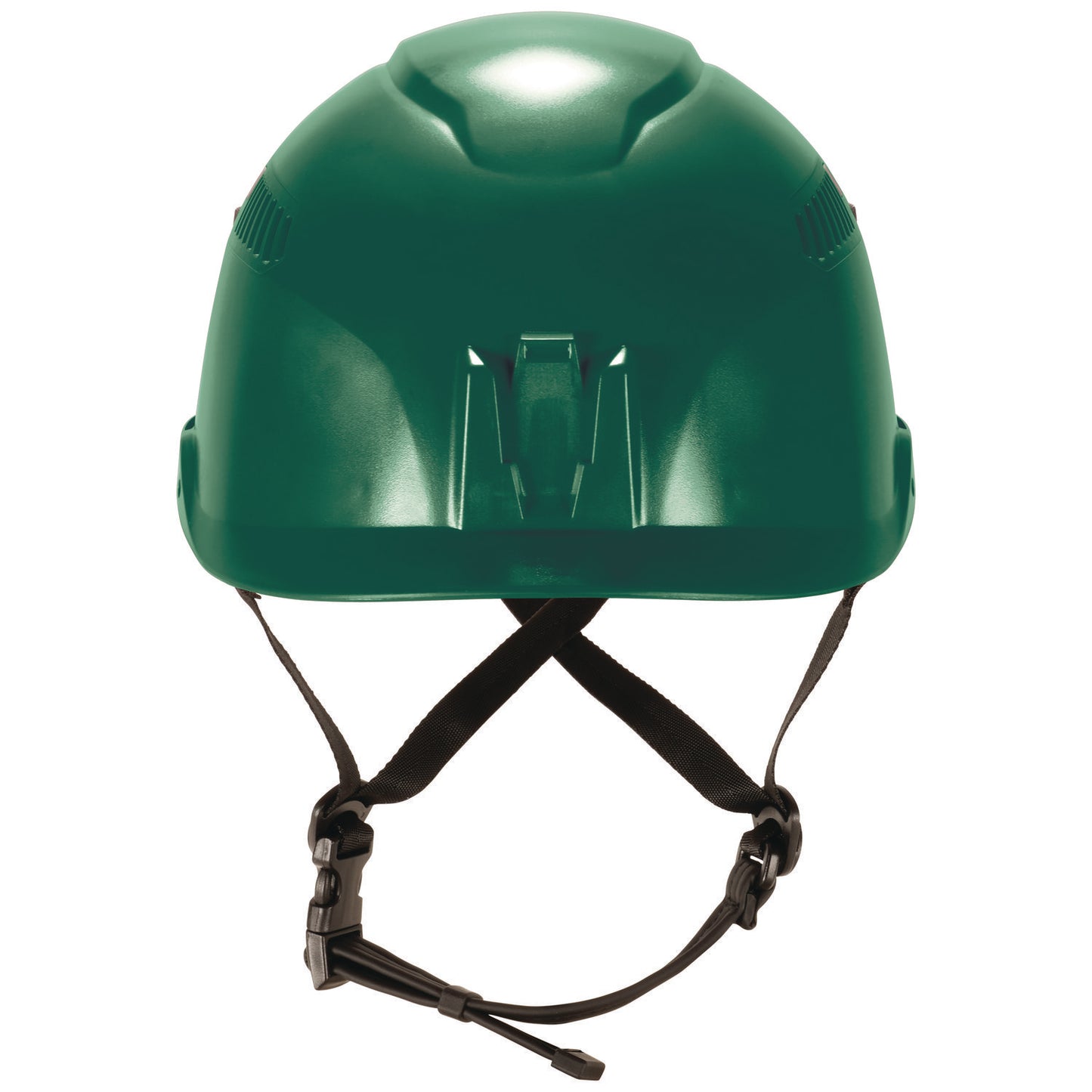 Skullerz 8977 Class C Safety Helmet with Adjustable Venting, Brimless, 6-Point Ratchet, One Size Fits Most (6.5 to 8), Green