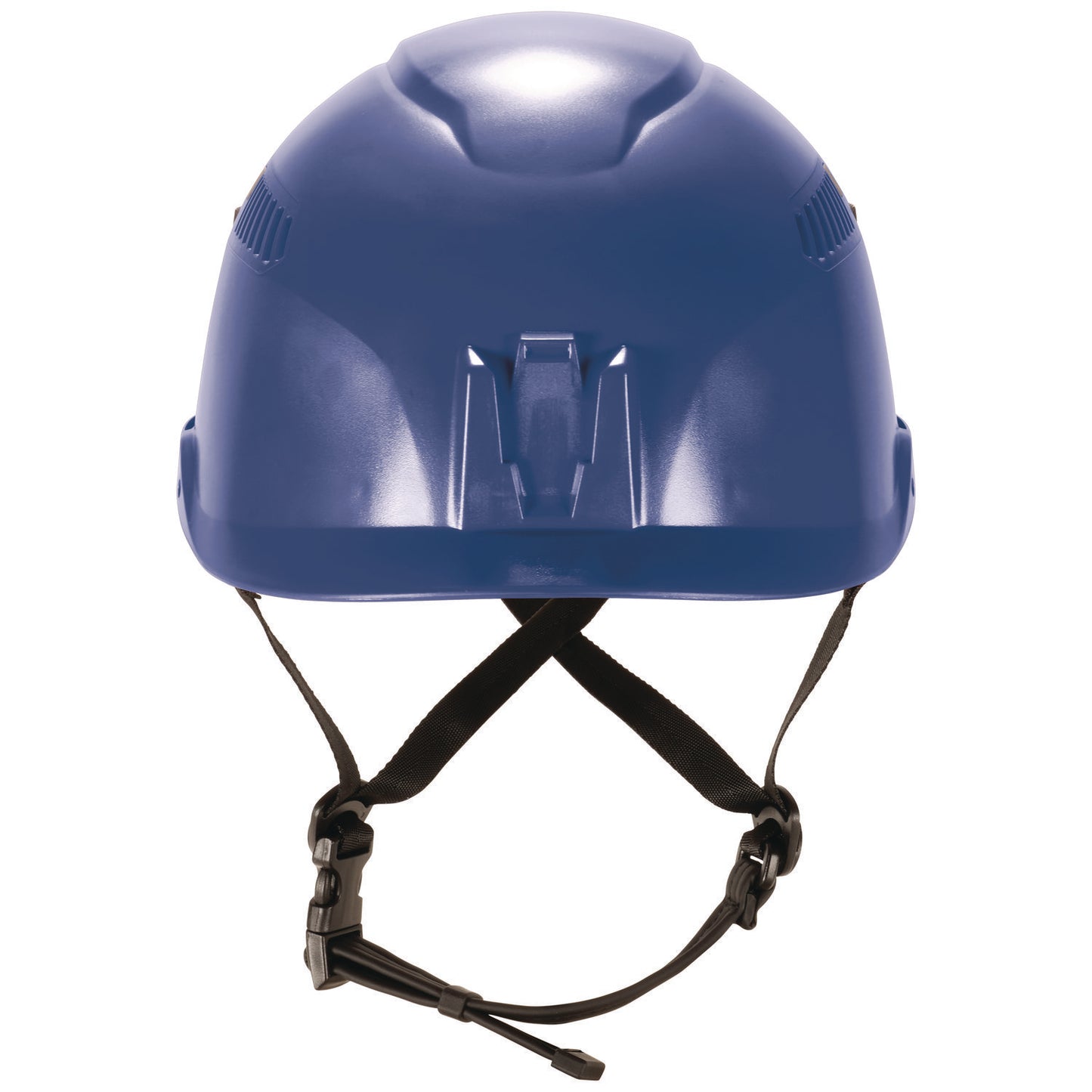 Skullerz 8977 Class C Safety Helmet with Adjustable Venting, Brimless, 6-Point Ratchet, One Size Fits Most (6.5 to 8), Blue