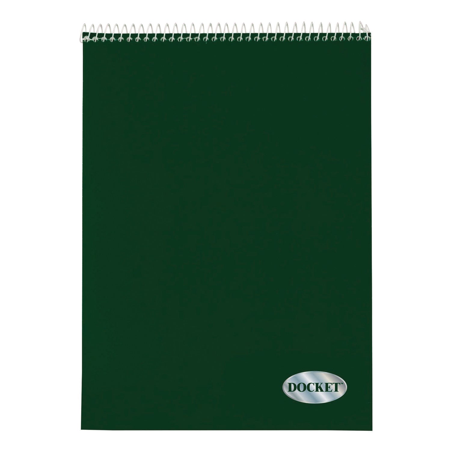 Docket Graph Pad, Green Cover, Quadrille Rule (4 sq/in), (70) White Sheets