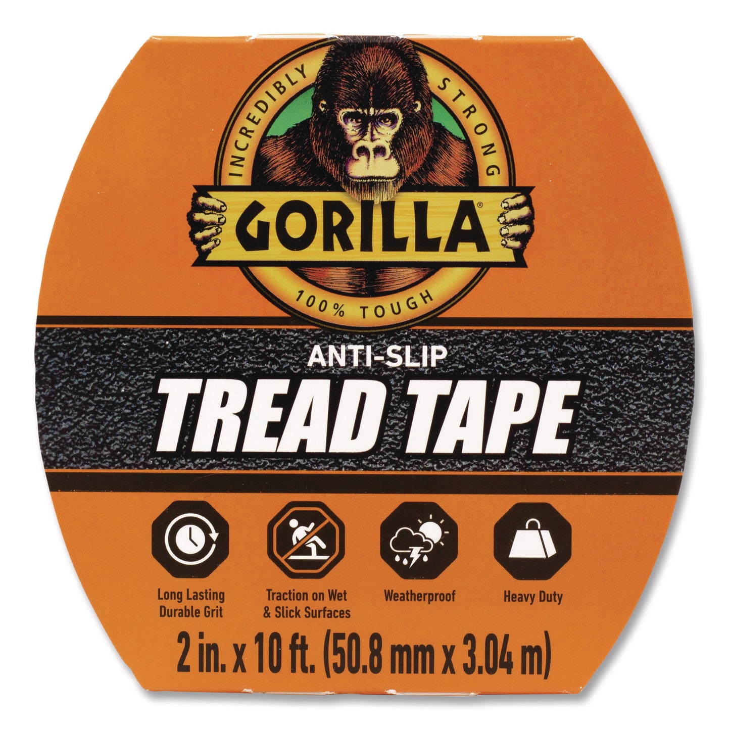 Tread Tape, 3" Core, 2" x 10 ft, Black