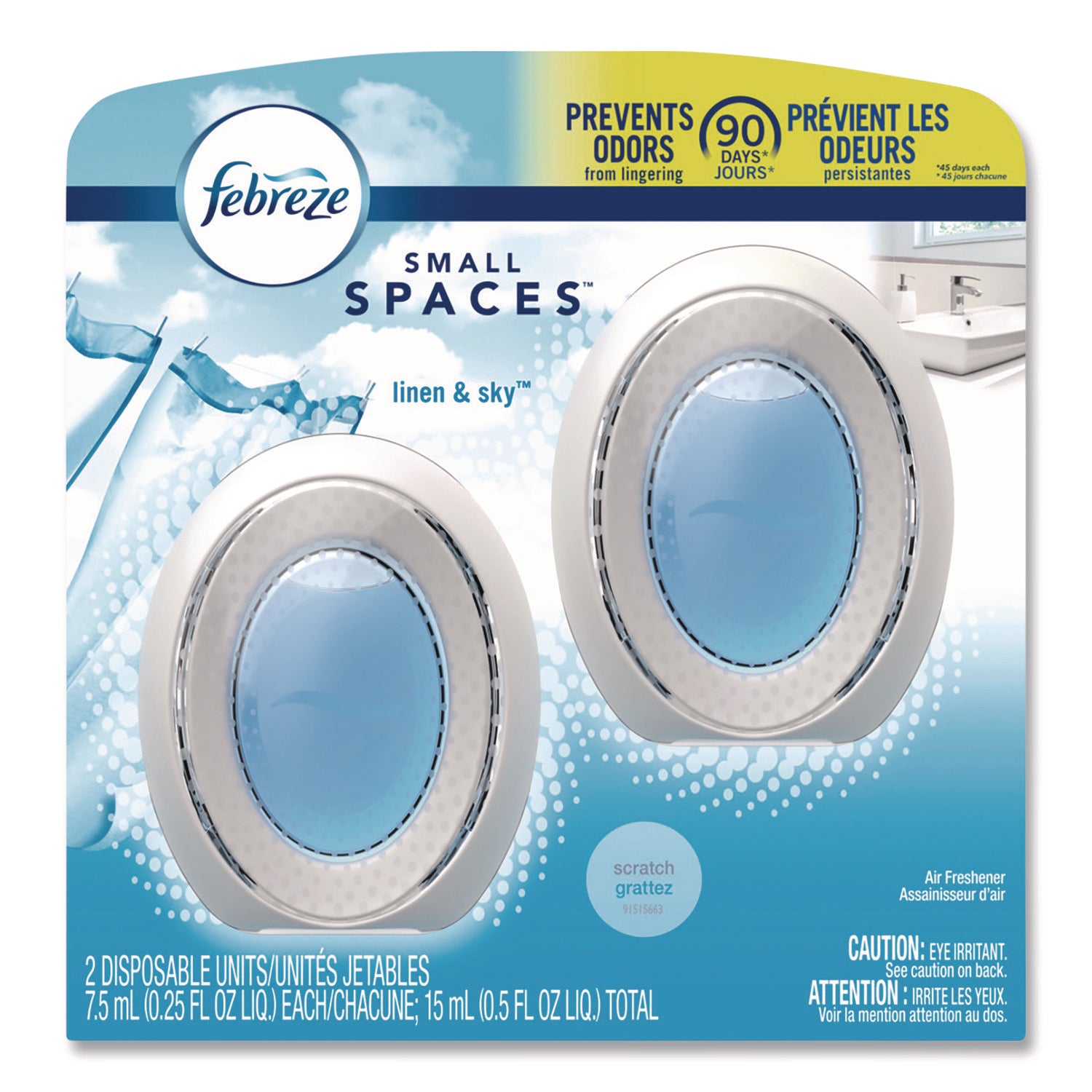 smallSPACES, Linen and Sky, 0.25 oz, 2/Pack