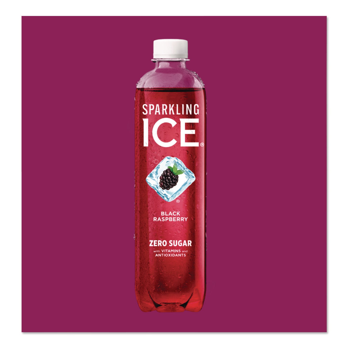 Variety Pack Sparkling Water, Cherry Limeade/Black Raspberry/Orange Mango/Kiwi Strawberry, 17 oz Bottle, 12/Pack