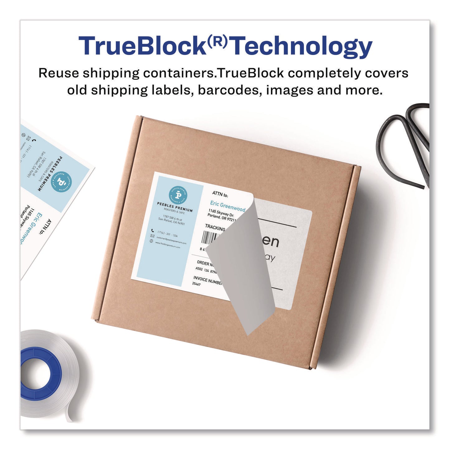 Shipping Labels With Trueblock Technology, Inkjet Printers, 5.06 X 7.62, White, 25 Sheets/pack