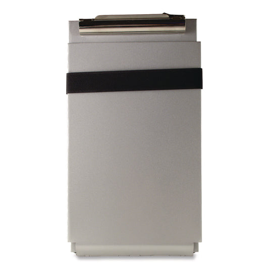 Recycled Aluminum Citation Holder Clipboard, 1/2" Clip Capacity, Holds 6 x 11 Sheets, Silver