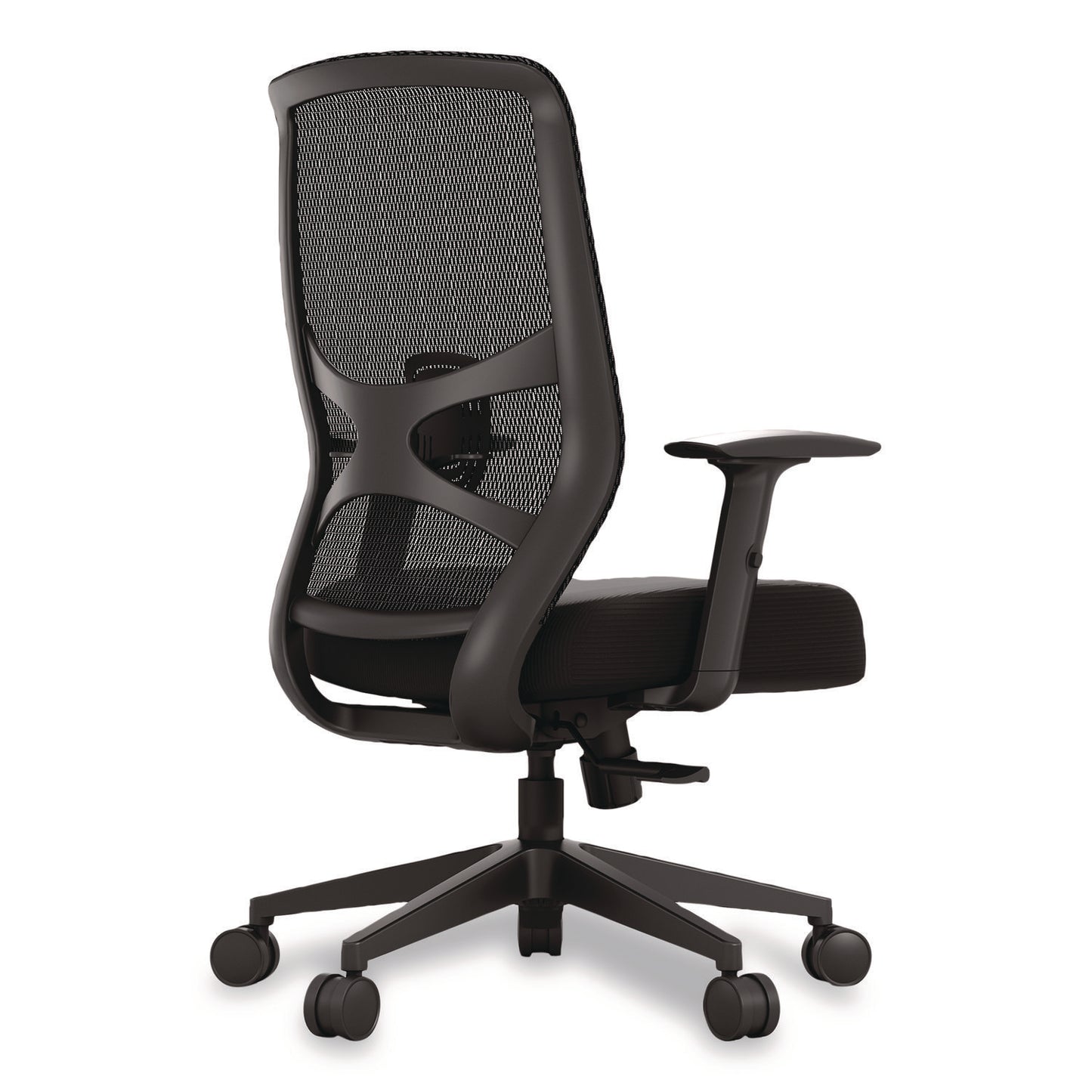 ProTask Executive Task Chair, Supports Up to 275 lb, 19.06" to 22.44" Seat Height, Black Seat/Back, Black Base