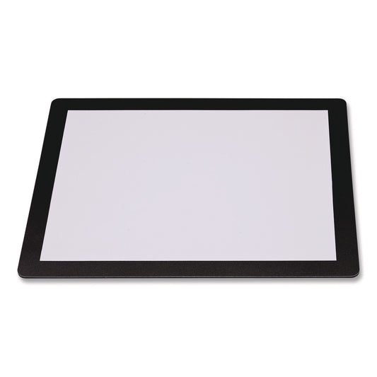 Menu Holder For 8.5 x 11 Menus, Landscape Orientation, 12.6 x 10.2 Holder, Clear/Black