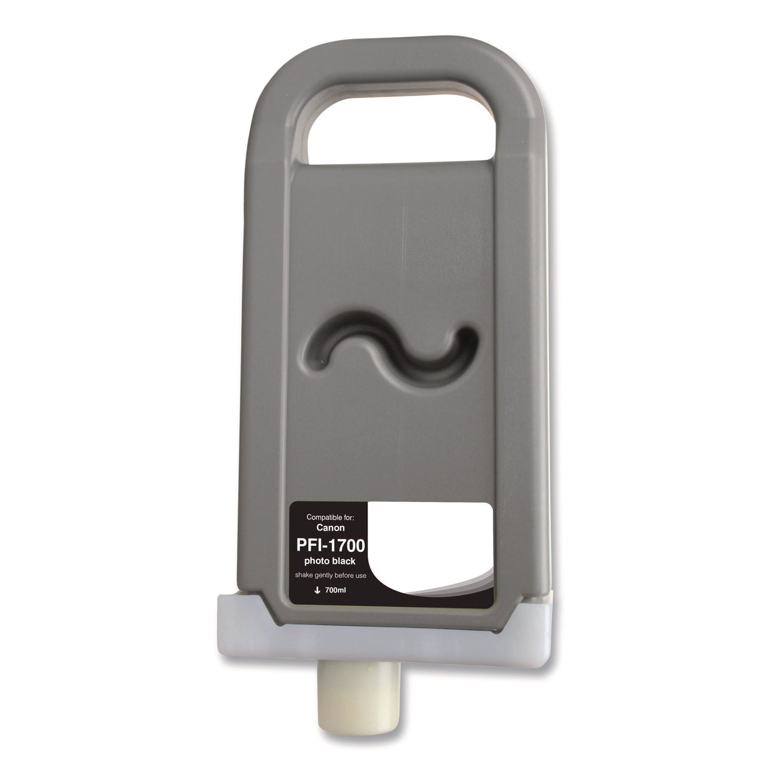 Compatible Photo Black Ink, Replacement for PFI-1700 (0775C001AA), 700 mL