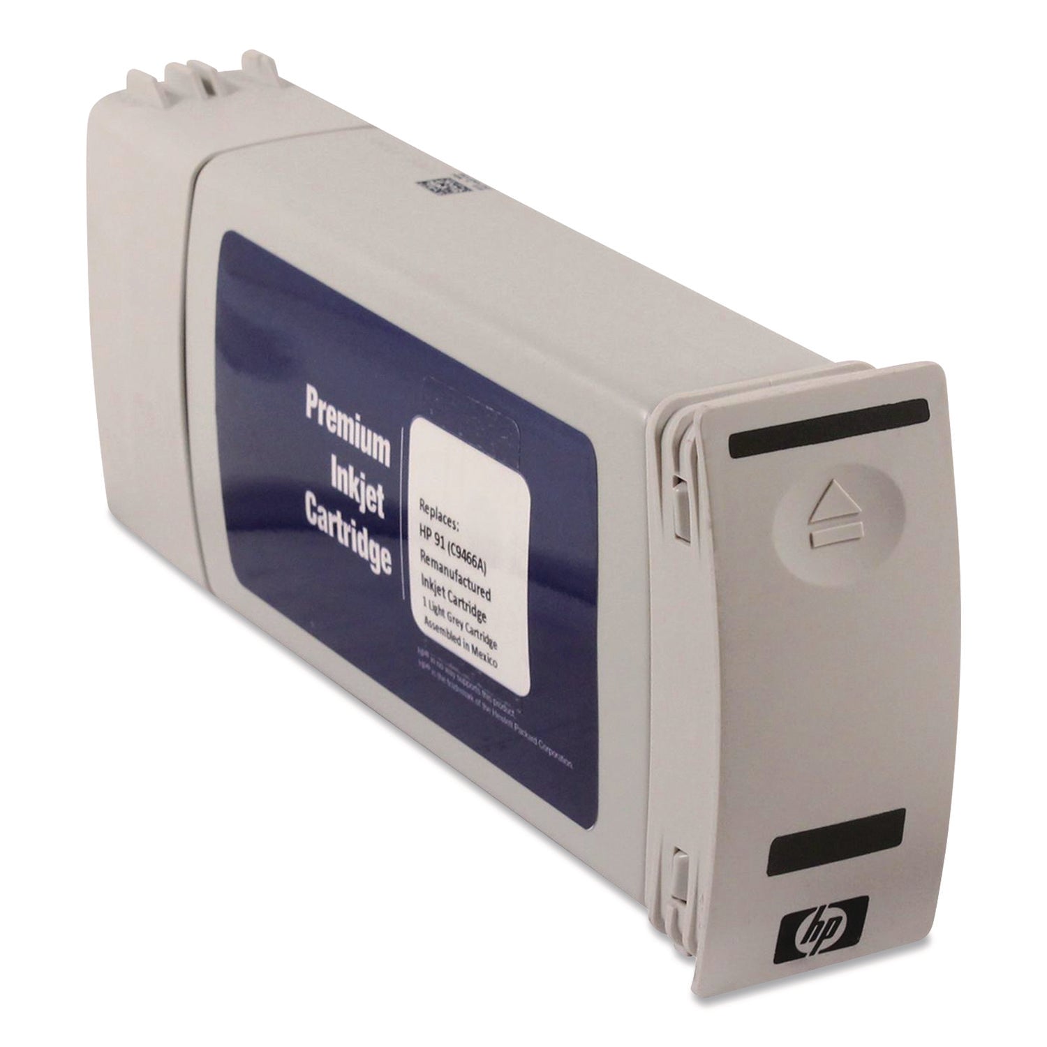 Remanufactured Light Gray High-Yield Ink, Replacement for 91 (C9466A), 775 mL