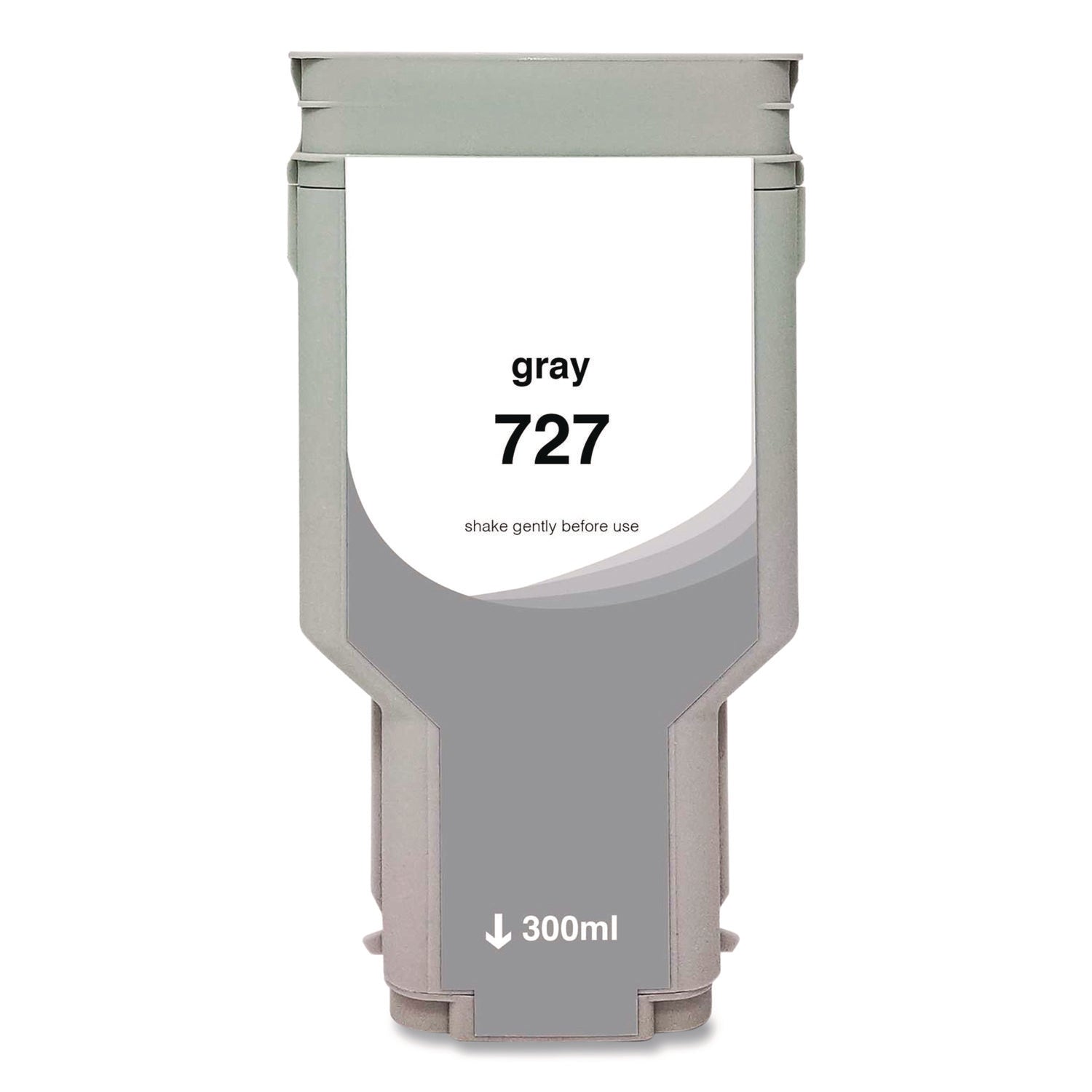 Compatible Gray High-Yield Ink, Replacement for 727XL (F9J80A), 300 mL
