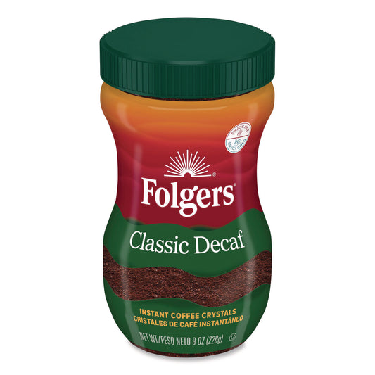 Classic Decaf Instant Coffee, 8 oz Jar