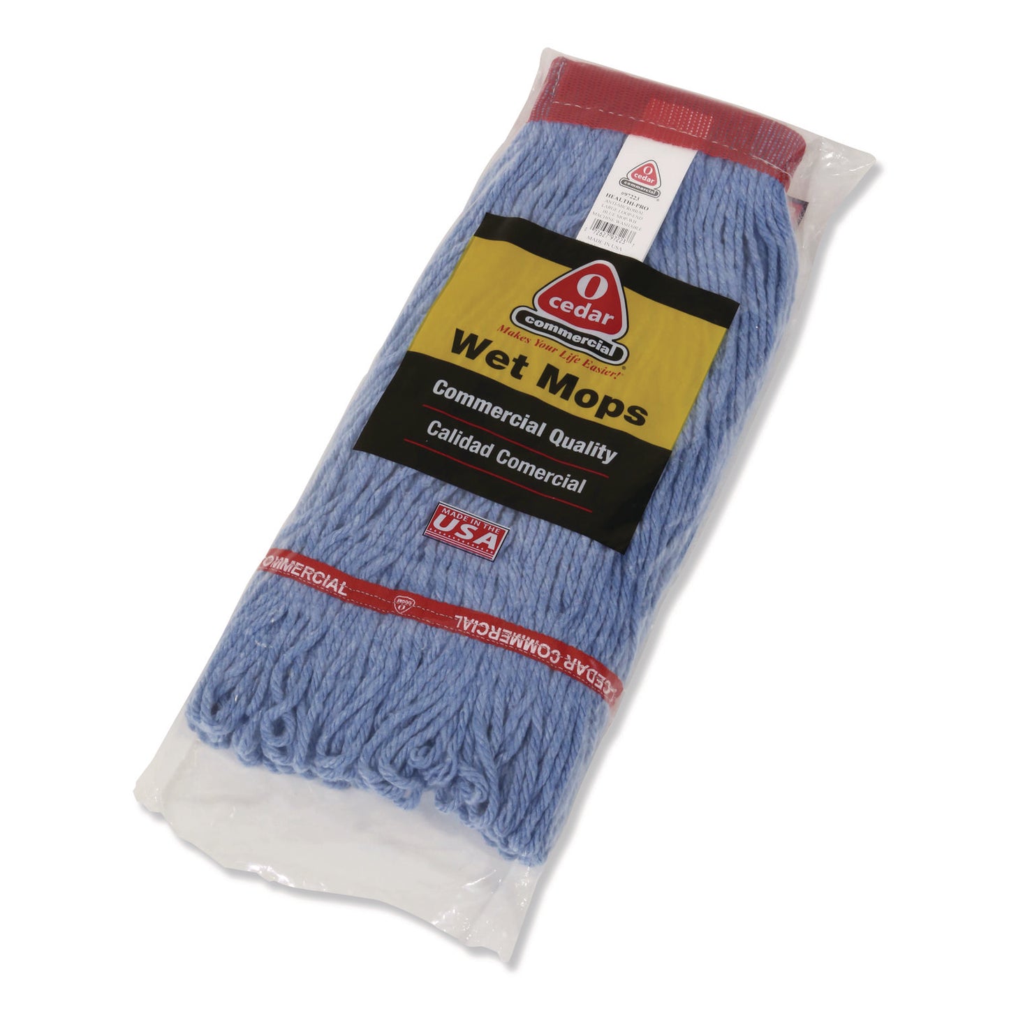 MaxiClean Loop-End Mop, Cotton/Synthetic, 24 oz, Blue