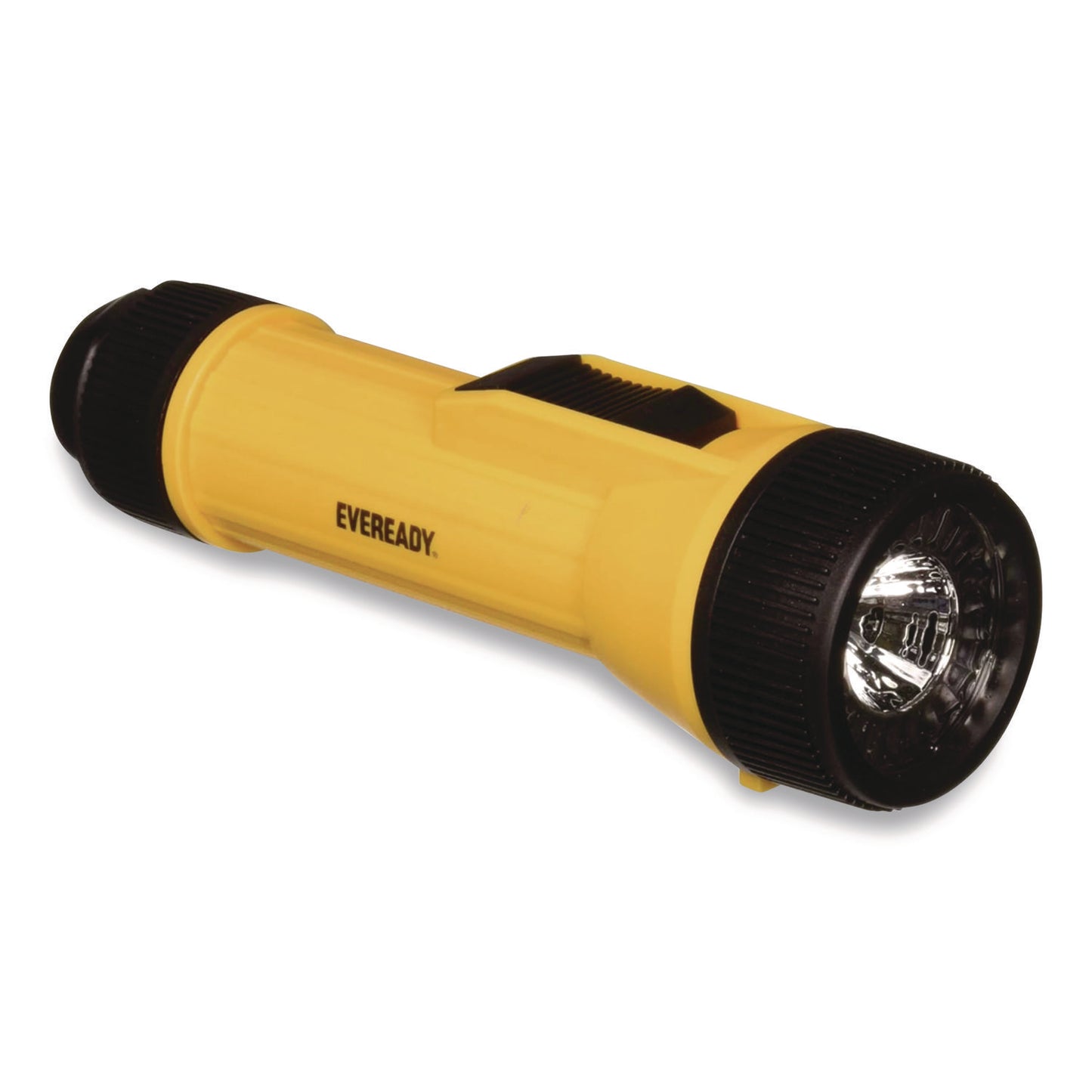 LED Industrial Economy Flashlight, 2 D Batteries (Sold Separately), Yellow/Black