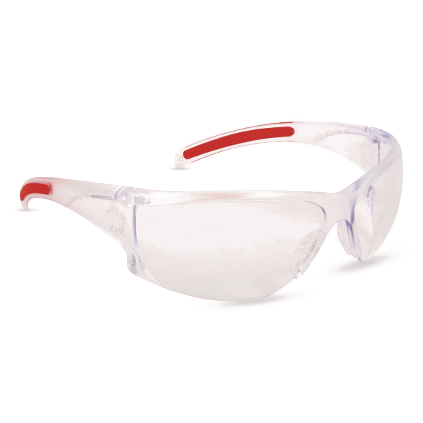 Hulk HK1 Series Safety Glasses, Clear/Red Full Frame, Clear Dual Lens