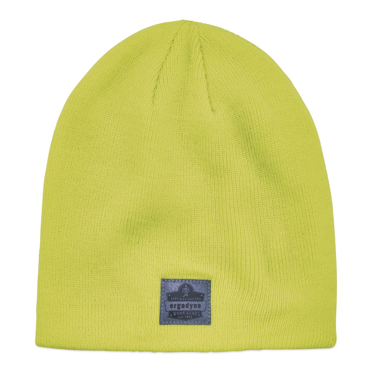 N-Ferno 6812 Rib Knit Beanie, Acrylic, One Size Fits Most, Lime