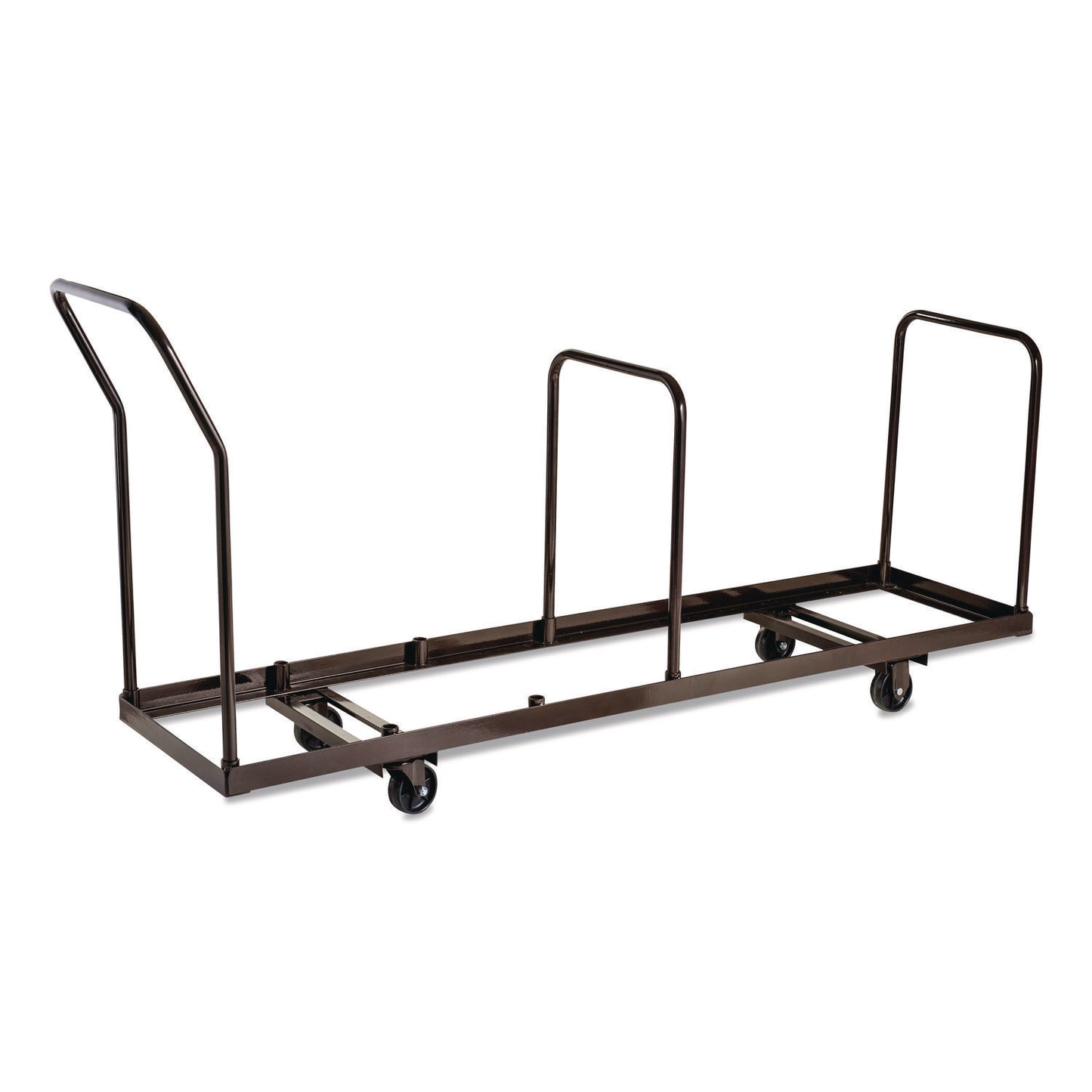 Folding Chair Dolly For Vertical Storage, Metal, 1,100 lb Capacity, 19.25" x 81" x 38.5", Brown