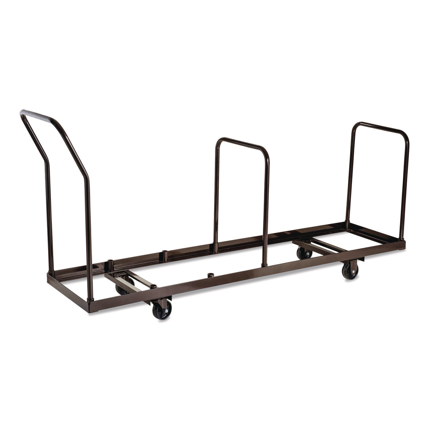 Folding Chair Dolly For Vertical Storage, Metal, 1,100 lb Capacity, 19.25" x 81" x 38.5", Brown