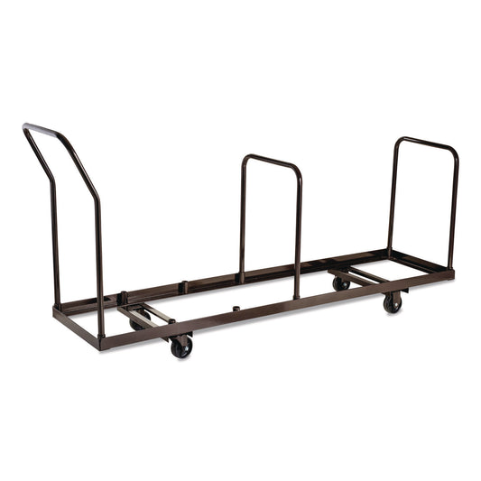 Folding Chair Dolly For Vertical Storage, Metal, 1,100 lb Capacity, 19.25" x 81" x 38.5", Brown