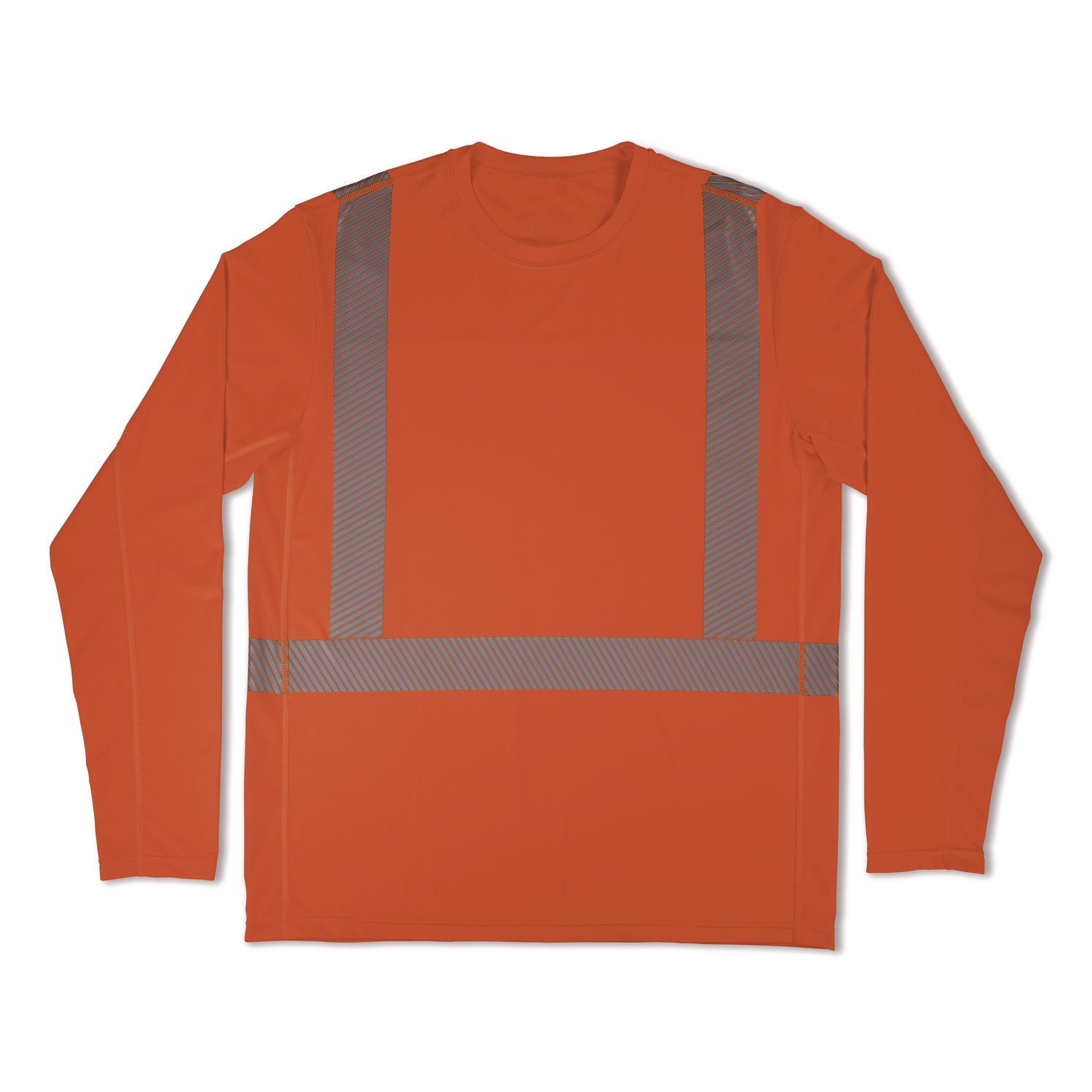 Chill-Its 6688 Type R Class 2 Cooling Hi-Vis Sun Shirt with UV Protection, Small, Orange