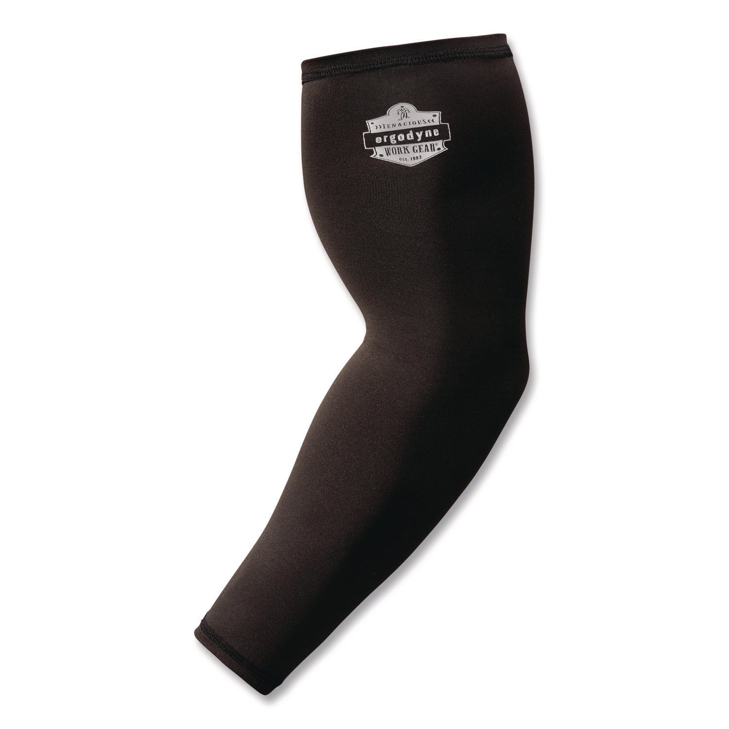Chill-Its 6691 Cooling Arm Sleeves with Box-Handling Grip, Polyester/Spandex, X-Large, Black, Pair