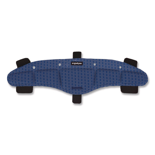 Chill-Its 6611 Hard Hat Cooling Sweatband Pad, 15 x 4, Blue, 3/Pack