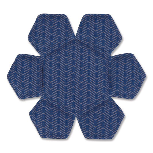 Chill-Its 6612 Hard Hat Cooling Top Pad, 6" dia, Blue, 3/Pack