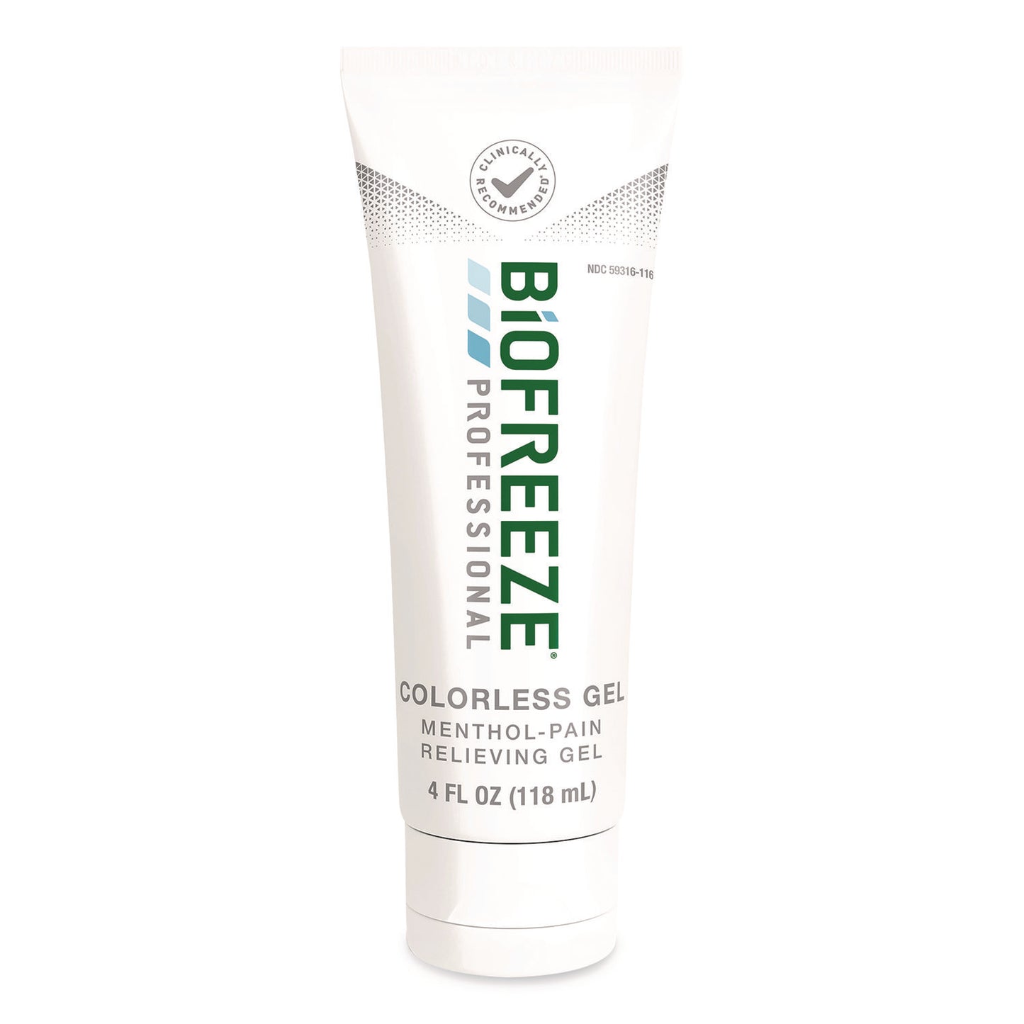 Professional Colorless Topical Analgesic Pain Reliever Gel, 4 oz Tube