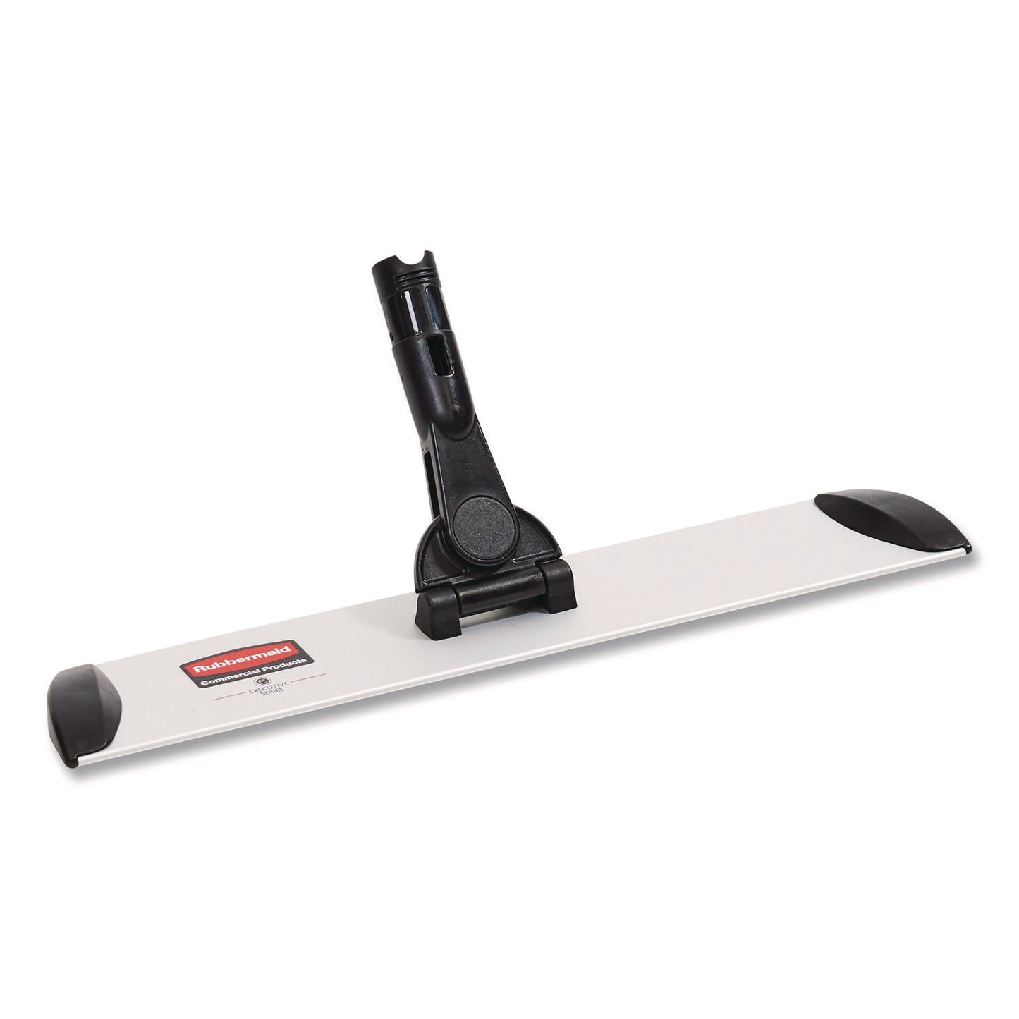 Executive Microfiber Single-Sided Flat Mop Frame, 3.5 x 17, Aluminum, Black/Silver