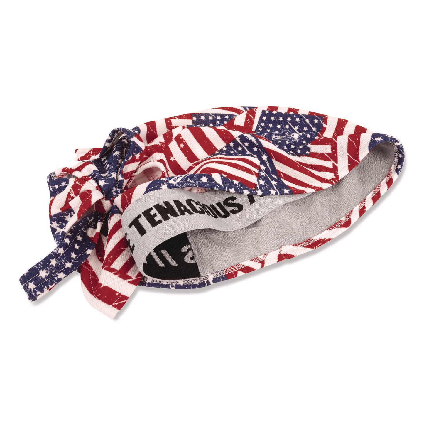 Chill-Its 6615 High-Performance Bandana Doo Rag with Terry Cloth Sweatband, One Size Fits Most, Stars and Stripes