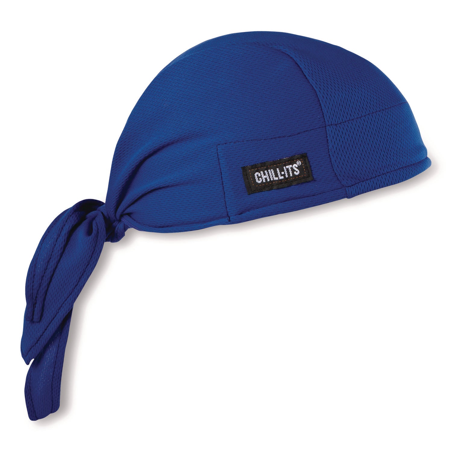 Chill-Its 6615 High-Performance Bandana Doo Rag with Terry Cloth Sweatband, One Size Fits Most, Blue