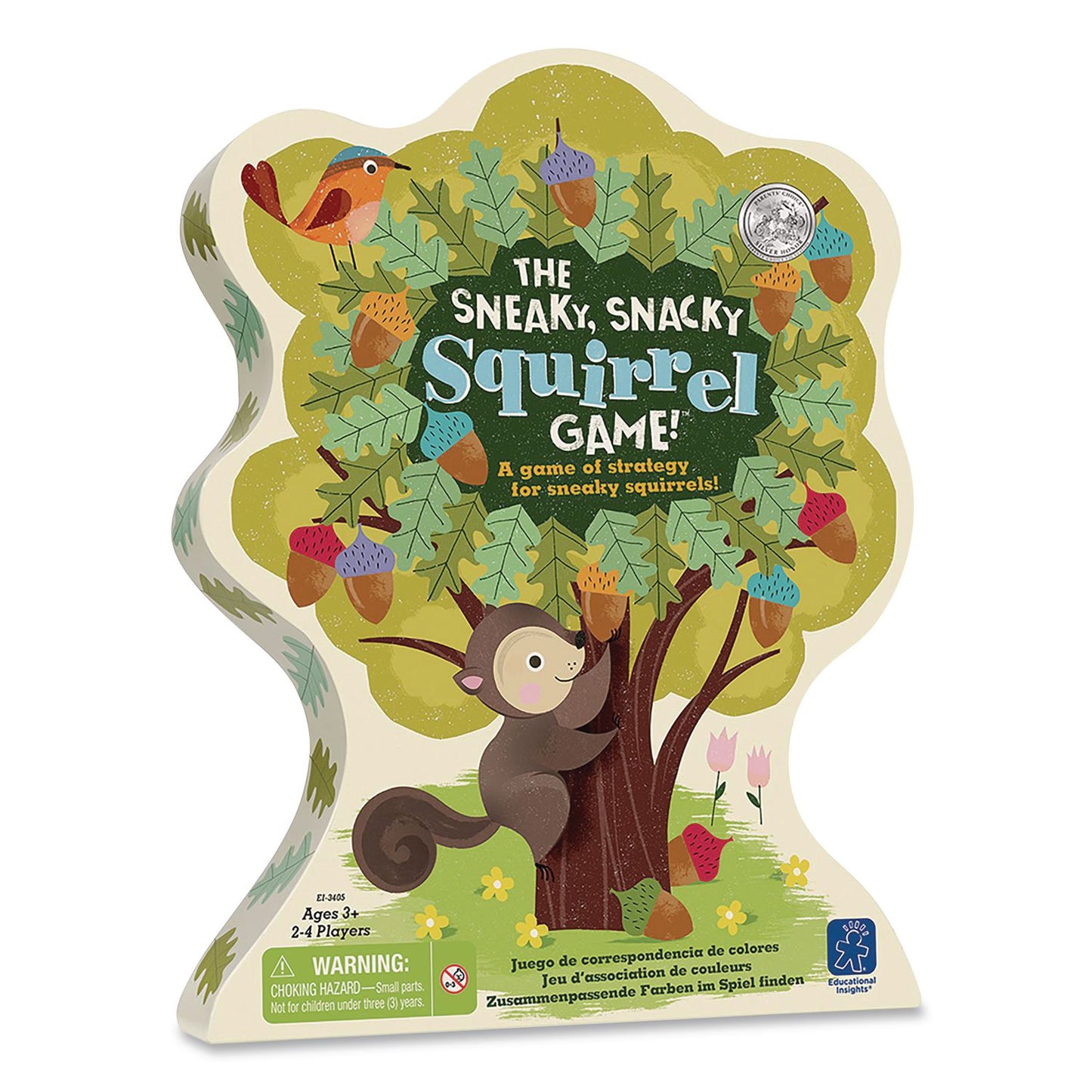 The Sneaky, Snacky Squirrel Game, 2 to 4 Players, Ages 3 to 7, 27 Pieces