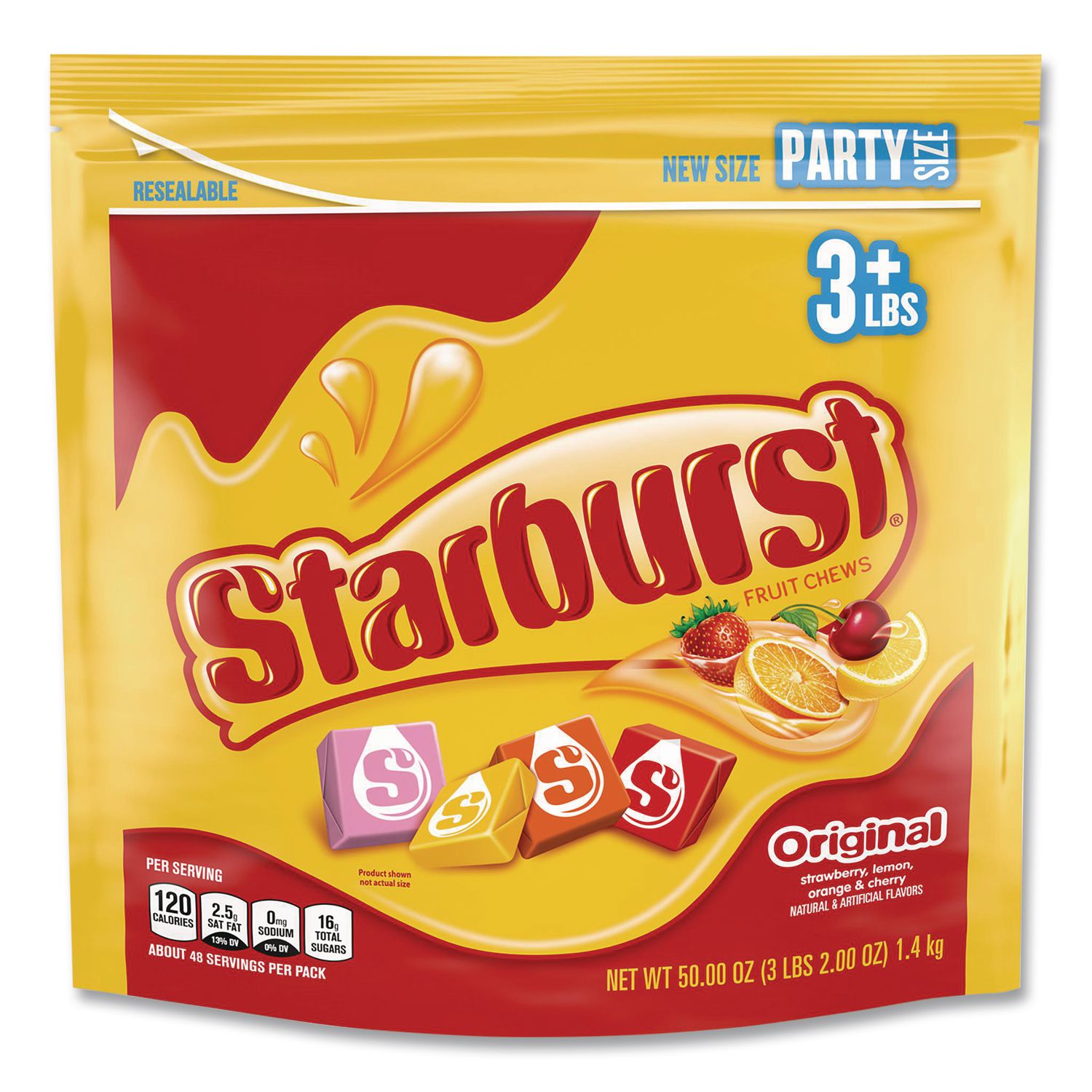 Original Fruit Chews, Assorted, 50 oz Bag