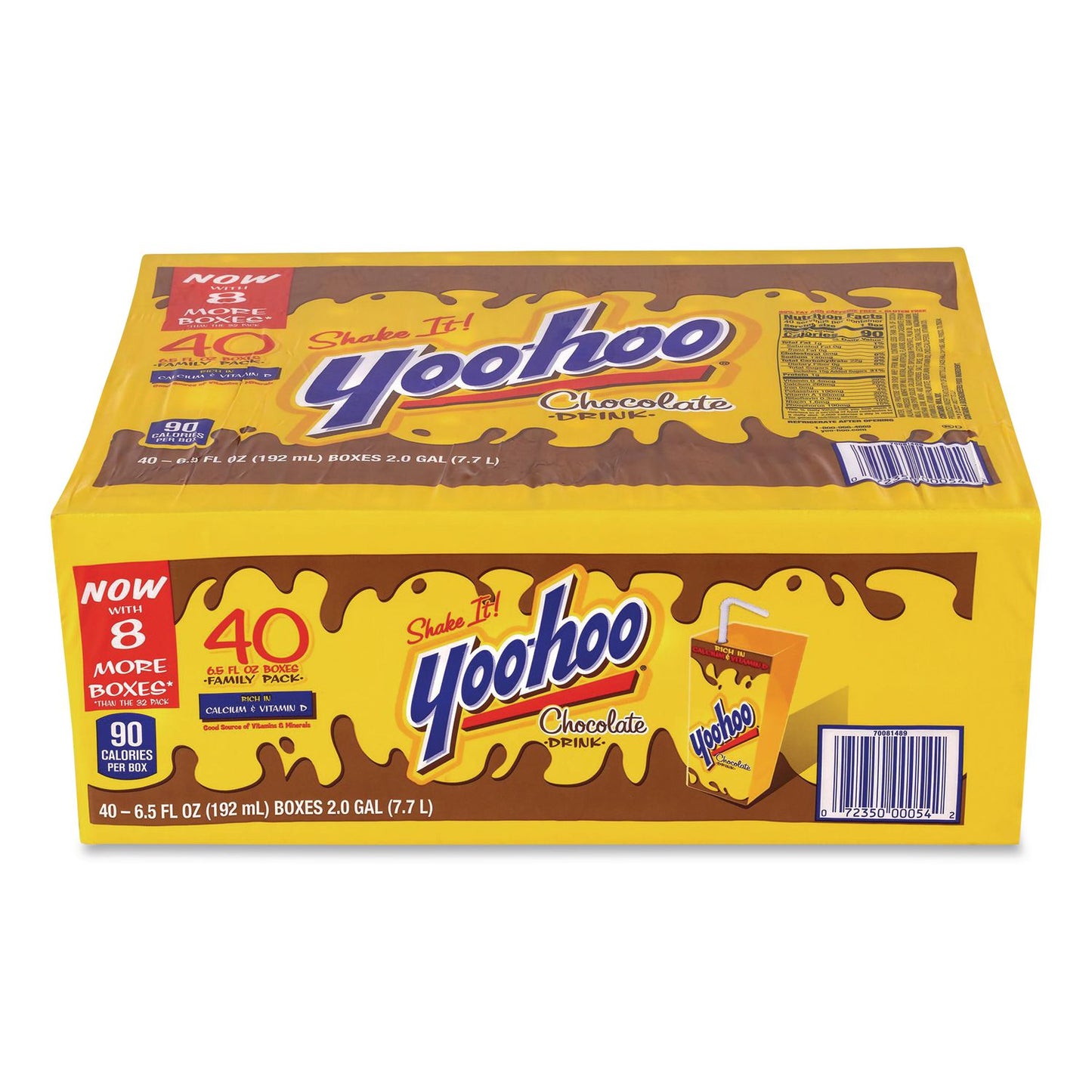 Chocolate Drink Boxes, Chocolate, 6.5 oz Box, 40/Carton