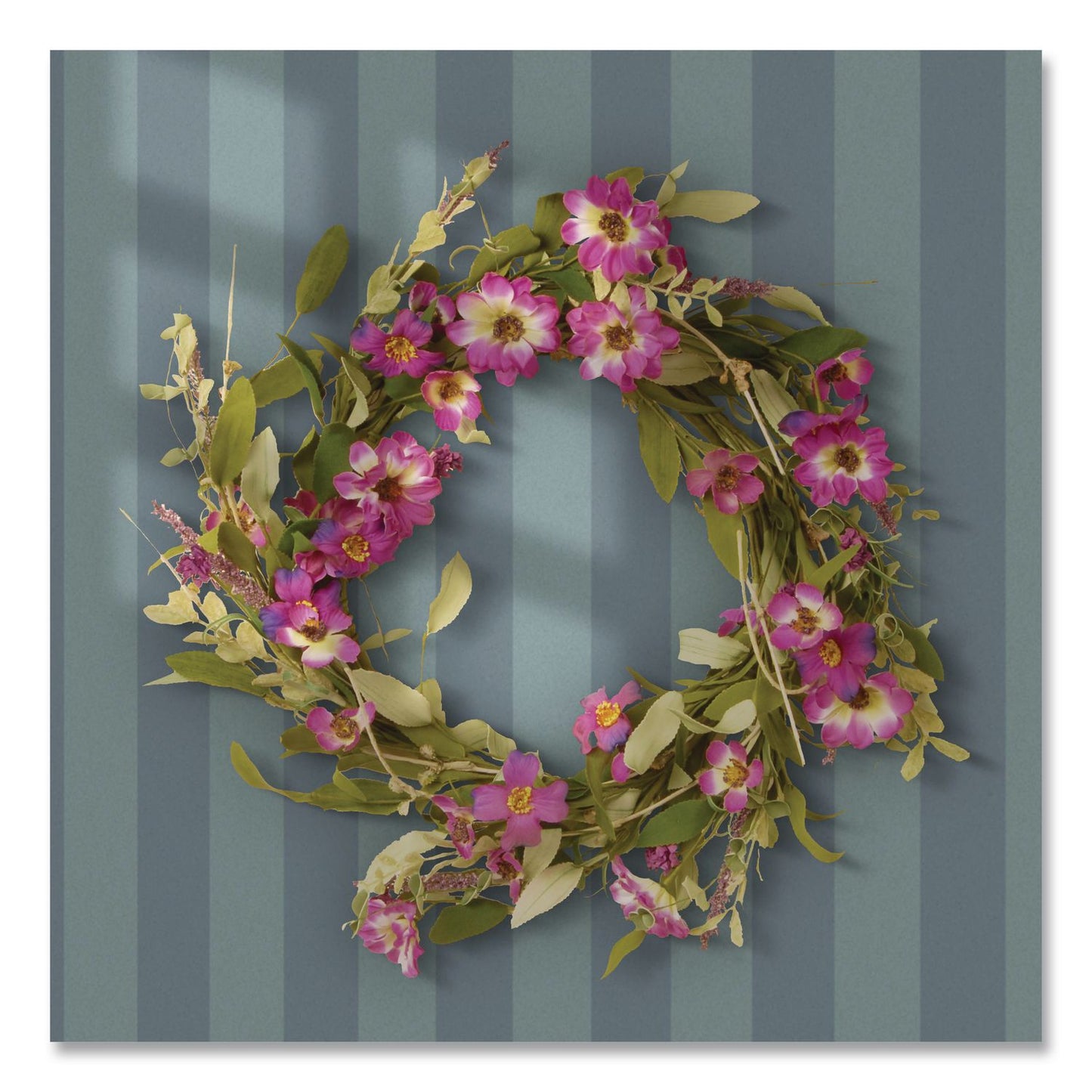 Garden Accents Purple Daisy Wreath, 20" x 3", Purple