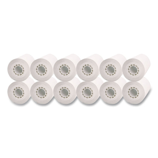 Direct Thermal Printing Thermal Paper Rolls, 2.25" X 80 Ft, White, 12/pack