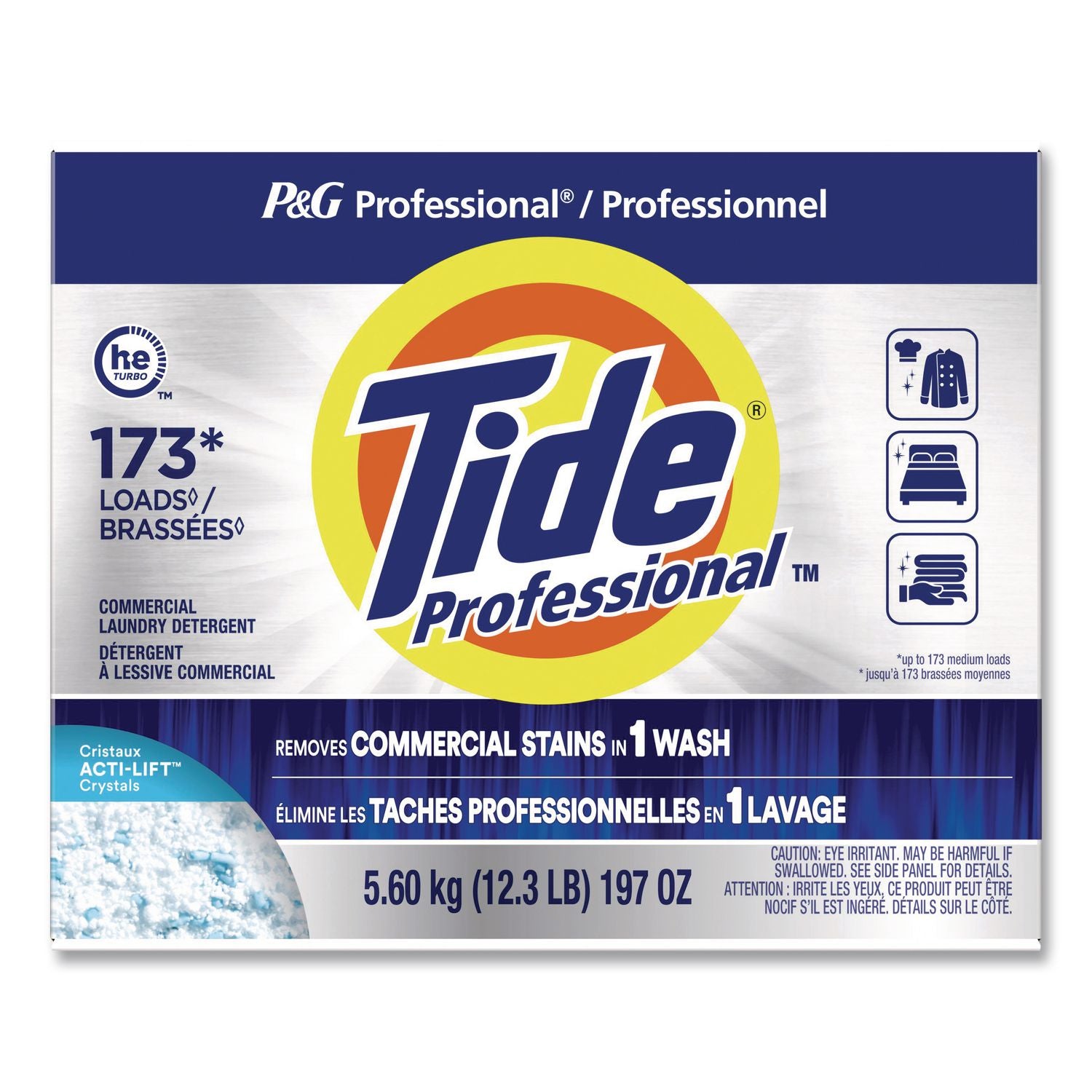 Commercial Powder Laundry Detergent, HE Compatible, 173 Loads, 197 oz Box