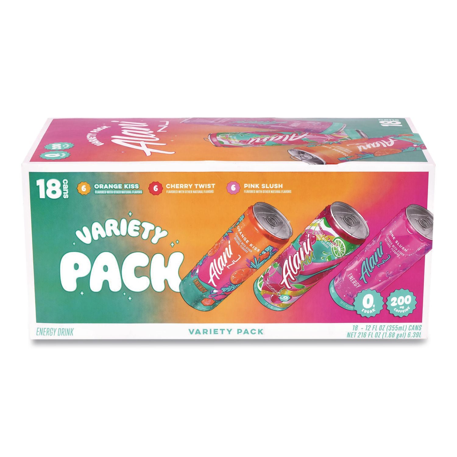 Energy Sweet Splash Variety Pack, Assorted Flavors, 12 oz Can, 18/Carton