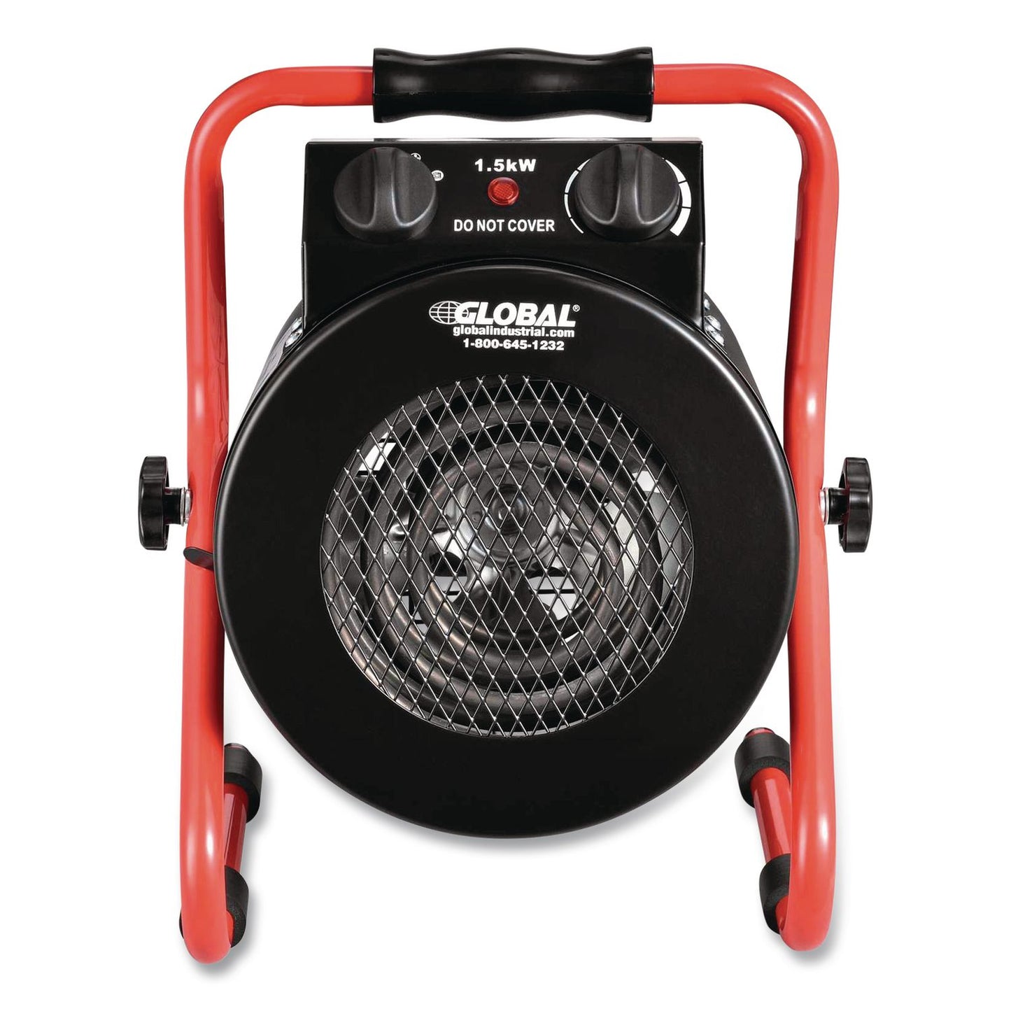 Portable Electric Space Heater, 1,500 W, 11.25 x 14.75 x 17.5, Black
