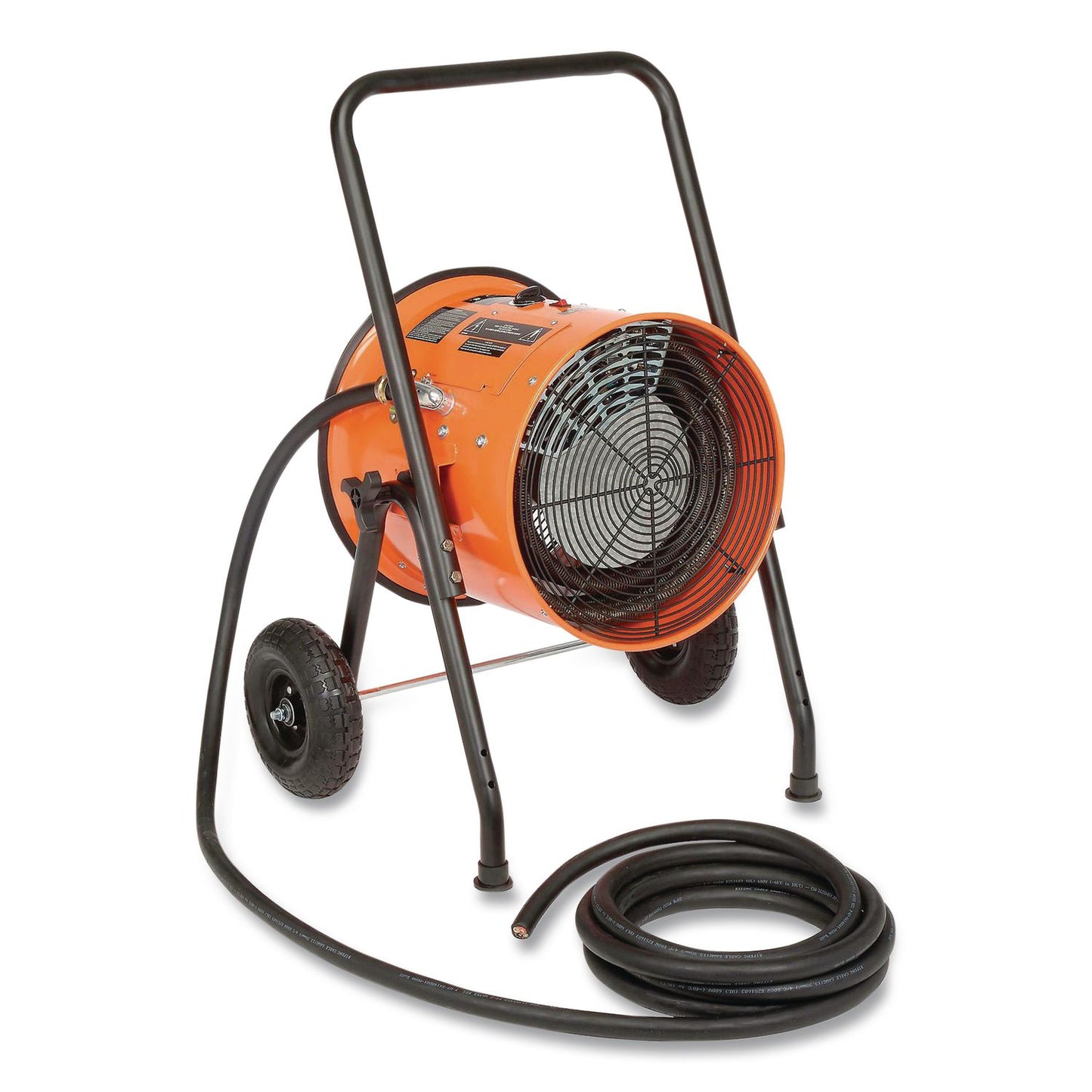 Portable Salamander Heater with Adjustable Thermostat, 208 V, 15,000 W, 21.59 x 28 x 38.5, Orange