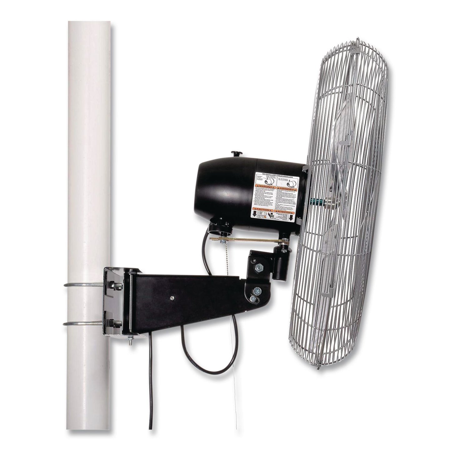 Deluxe Oscillating Fan, Pole or Column Mount, 24", 4,660 CFM, 1/2 hp